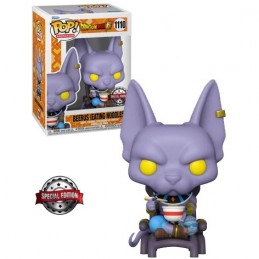 Funko Pop N°1110 Dragon Ball Super Beerus (Eating Noodle) Exclusive Vinyl Figur