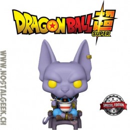 Funko Pop N°1110 Dragon Ball Super Beerus (Eating Noodle) Exclusive Vinyl Figur