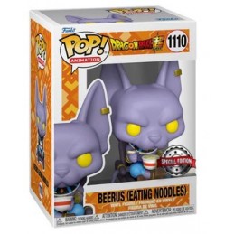 Funko Pop N°1110 Dragon Ball Super Beerus (Eating Noodle) Exclusive Vinyl Figur