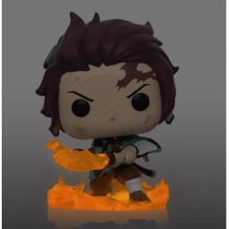 Funko Funko Pop Demon Slayer Tanjiro Kamado (Hinokami Kagura Dance) Chase Phosphorescent Edition Limitée