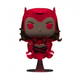 Funko Funko Pop Marvel Wandavision Scarlet Witch with Darkhold Book Phosphorescent Edition Limitée