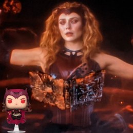 Funko Funko Pop Marvel Wandavision Scarlet Witch with Darkhold Book Phosphorescent Edition Limitée