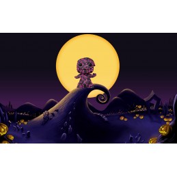 Funko Funko Pop L'étrange Noël de Mr Jack Oogie Boogie Magenta (Art Series) + boîte de protection rigide en acrylique