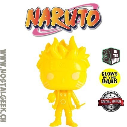 Funko Pop N°186 Naruto Six Path Yellow Glows in the Dark Exclusive Vaulted Vinyl Figure