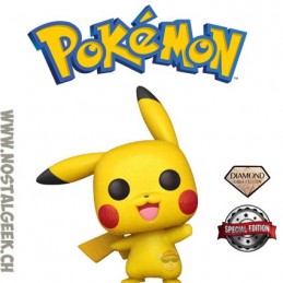 Funko Funko Pop N°553 Pokemon Pikachu Waving Diamond Glitter Exclusive Vinyl Figur