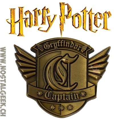 Harry Potter Gryffindor Quidditch Captain Metal Crest Limited Edition Coin