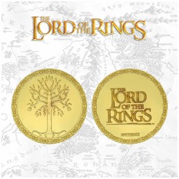 The Lord of the Rings Gondor 24k Gold Plated Medallion + Map