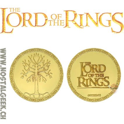 The Lord of the Rings Gondor 24k Gold Plated Medallion + Map