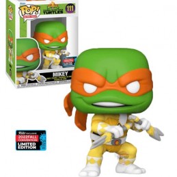 Funko Funko Pop Fall Convention 2022 TMNT X Power Rangers Michelangelo (Mikey)Exclusive Vinyl Figure