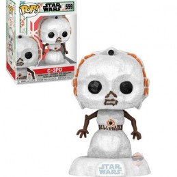 Funko Pop N°559 Star Wars Special Holiday C-3PO (Snowman) Vinyl Figur