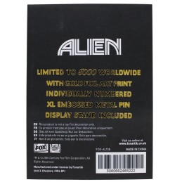 Alien XL pin's premium plaqué or 24k Édition limitée 5000 exemplaires