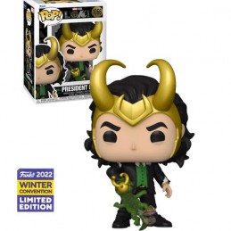 Funko Funko Pop Marvel Winter Convention 2022 President Loki with Alligator Loki Edition Limitée