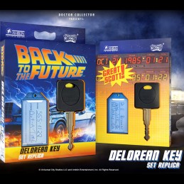 Doctor Collector Back to the future Delorean Key Set Replica