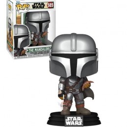 Funko unko Pop Star Wars N°585 The Book of Boba Fett The Mandalorian with Pouch Vinyl Figure