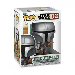 Funko Funko Pop Star Wars N°585 The Book of Boba Fett The Mandalorian with Pouch