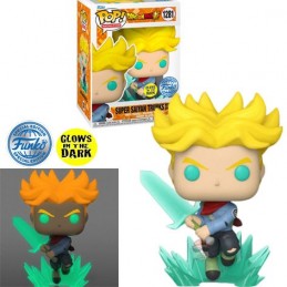 Funko Pop N°1281 Dragon Ball Super Saiyan Trunks with Sword GITD Exclusive Vinyl Figur