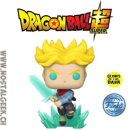 Funko Pop N°1281 Dragon Ball Super Saiyan Trunks with Sword Phosphorescent Edition Limitée