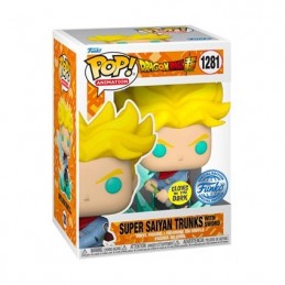 Funko Pop N°1281 Dragon Ball Super Saiyan Trunks with Sword GITD Exclusive Vinyl Figur