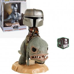 Funko Pop N°358 Rides 15 cm Star Wars The Mandalorian on Blurrg Vaulted