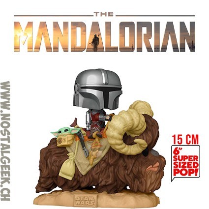 Funko Funko Pop 15 cm Star Wars N°416 The Mandalorian & The Child on Bantha