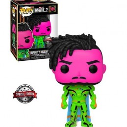 Funko Funko Pop N°989 Marvel: What if...? Infinity Killmonger (Black Light) Exclusive Vinyl Figure