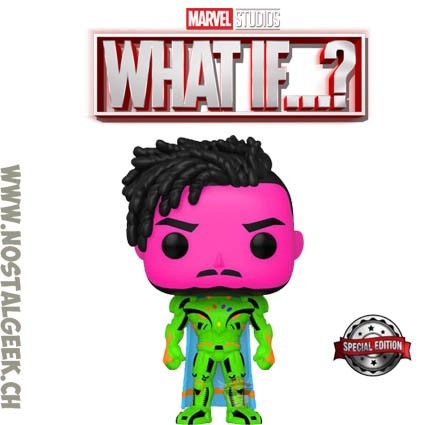 Funko Funko Pop N°989 Marvel: What if...? Infinity Killmonger (Black Light) Edition Limitée