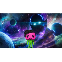 Funko Funko Pop N°989 Marvel: What if...? Infinity Killmonger (Black Light) Exclusive Vinyl Figure