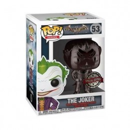 Funko Funko Pop N°53 Games Batman Arkham Asylum The Joker Black Chrome Vinyl Figure