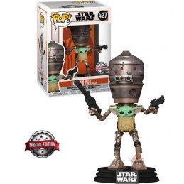 Funko Funko Pop N°427 Star Wars The Mandalorian IG-11 with The Child Exclusive Vinyl Figure