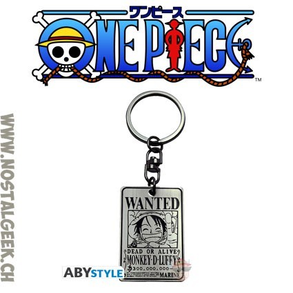 AbyStyle One Piece Keychain Wanted Luffy