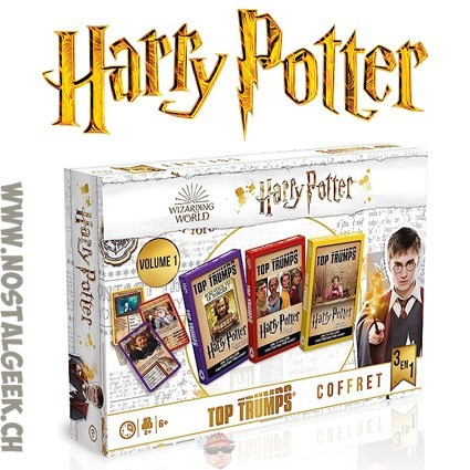 Harry Potter Top Trumps Coffret 3 en 1 Volume 1 jeu de cartes