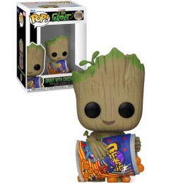 Funko Funko Pop Marvel N°1196 I Am Groot - Groot with Cheese Puffs