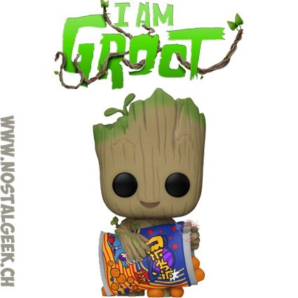 Funko Pop! Marvel 1196 I Am Groot - Groot with Cheese Puffs