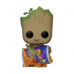 Funko Funko Pop Marvel N°1196 I Am Groot - Groot with Cheese Puffs