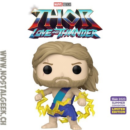 Funko Funko Pop N°1261 SDCC 2023 Thor Love & Thunder Thor (in Toga) Edition Limitée Boîte abimée