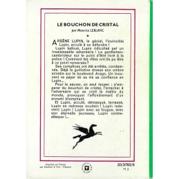 Bibliothèque Rose Les Aventures d'Arsène Lupin: Le Bouchon de Cristal Used book Bibliothèque Verte