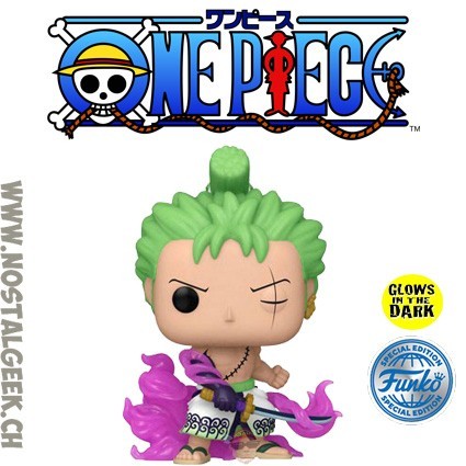 Funko Funko Pop Animation N°1288 One Piece Roronoa Zoro (Enma) GITD Exclusive Vinyl Figure