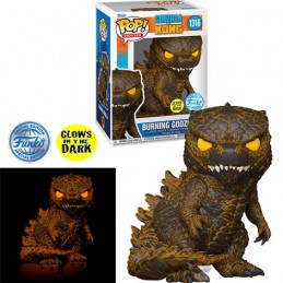 Funko Funko Pop N°1316 Movies Godzilla Vs Kong Burning Godzillla Phosphorescent Edition Limitée