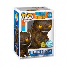 Funko Pop N°1316 Godzilla Vs Kong Burning Godzillla GITD Exclusive Vinyl Figure