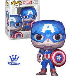 Funko Funko Pop N°1268 Marvel Captain America (Facet) Vaulted Edition Limitée