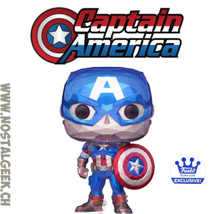 Funko Funko Pop N°1268 Marvel Captain America (Facet) Vaulted Edition Limitée