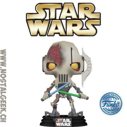 Funko Funko Pop N°646 Star Wars General Grievous with Battle Damage Exclusive Vinyl Figure