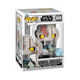 Funko Funko Pop N°646 Star Wars General Grievous with Battle Damage Exclusive Vinyl Figure