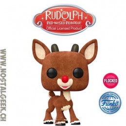 Funko Funko Pop N°1260 Rudolph The Red-Nosed Reindeer Flocked Exclusive Vinyl Figure