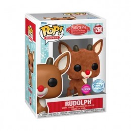 Funko Funko Pop N°1260 Rudolph The Red-Nosed Reindeer Flocked Exclusive Vinyl Figure