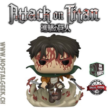 Funko Funko Pop Animation N°1169 Attack on Titan Battle Levi Vaulted Edition Limitée