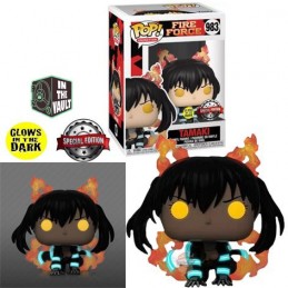 Funko Boîte abimée Pop N°983 Animation Fire Force Tamaki Vaulted Phosphorescent Edition Limitée