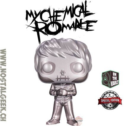 Funko Funko Pop N°41 Rocks My Chemical Romance Skeleton Gerard Way (Platinum) Vaulted Edition Limitée