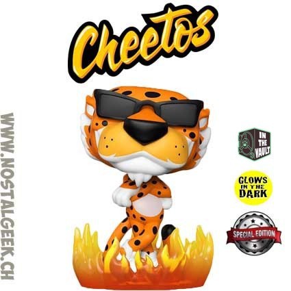 Funko Funko Pop N°117 Ad Icons Cheetos Chester Cheetah (Flames) Vaulted Phosphorescent Edition Limitée