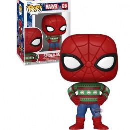 Funko Funko Pop N°1284 Marvel Holidays Spider-Man (Ugly Sweater) Vinyl Figure